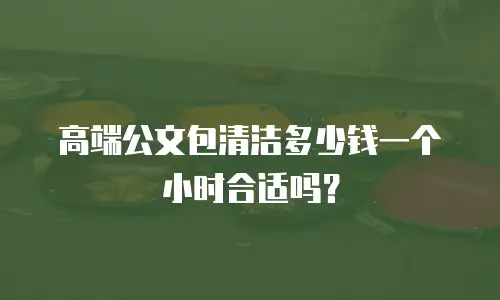 高端公文包清洁多少钱一个小时合适吗？