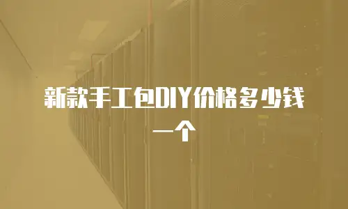 新款手工包DIY价格多少钱一个