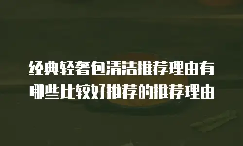 经典轻奢包清洁推荐理由有哪些比较好推荐的推荐理由