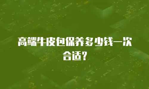 高端牛皮包保养多少钱一次合适？