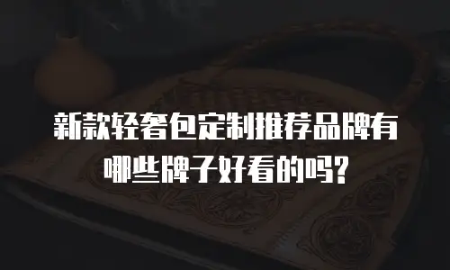 新款轻奢包定制推荐品牌有哪些牌子好看的吗?