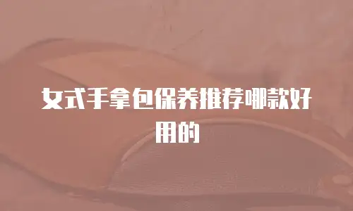 女式手拿包保养推荐哪款好用的
