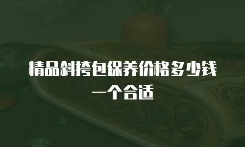 精品斜挎包保养价格多少钱一个合适