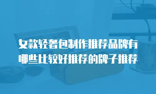 女款轻奢包制作推荐品牌有哪些比较好推荐的牌子推荐