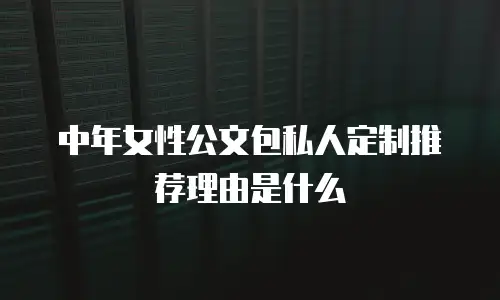 中年女性公文包私人定制推荐理由是什么