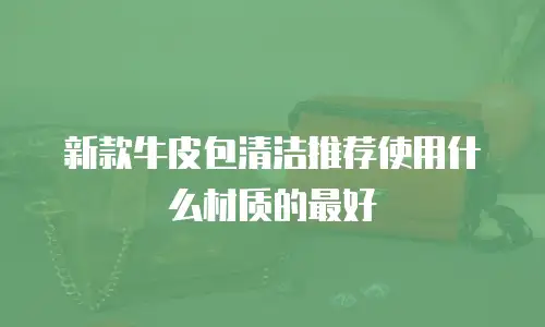 新款牛皮包清洁推荐使用什么材质的最好