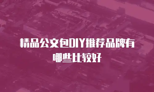 精品公文包DIY推荐品牌有哪些比较好