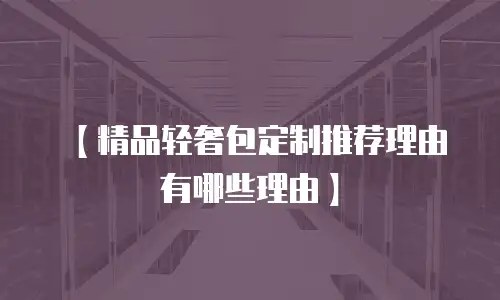 【精品轻奢包定制推荐理由有哪些理由】