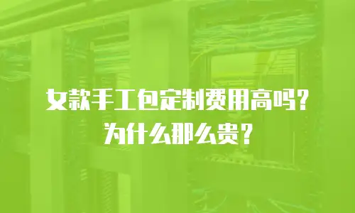 女款手工包定制费用高吗？为什么那么贵？