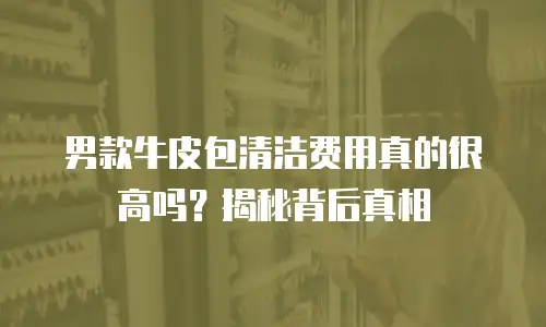 男款牛皮包清洁费用真的很高吗？揭秘背后真相