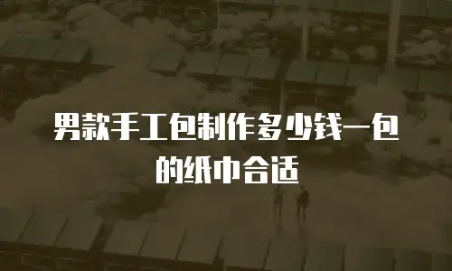 男款手工包制作多少钱一包的纸巾合适
