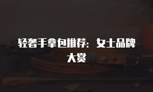 轻奢手拿包推荐：女士品牌大赏