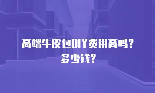 高端牛皮包DIY费用高吗？多少钱？
