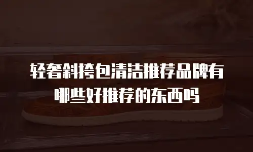 轻奢斜挎包清洁推荐品牌有哪些好推荐的东西吗