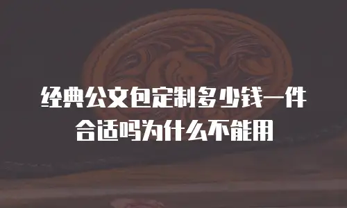 经典公文包定制多少钱一件合适吗为什么不能用