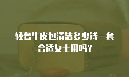 轻奢牛皮包清洁多少钱一套合适女士用吗？