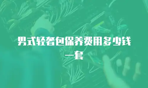 男式轻奢包保养费用多少钱一套
