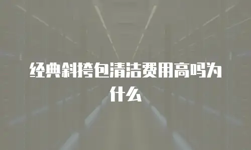 经典斜挎包清洁费用高吗为什么