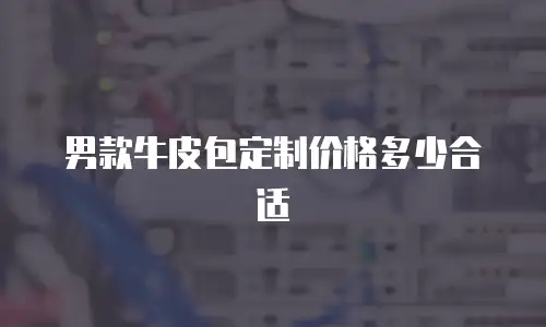 男款牛皮包定制价格多少合适