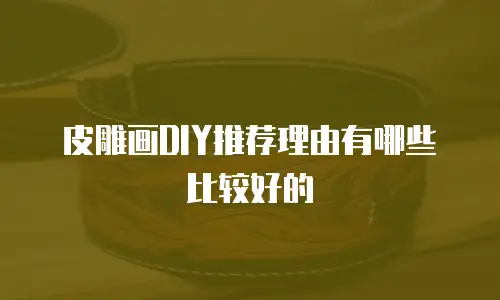 皮雕画DIY推荐理由有哪些比较好的