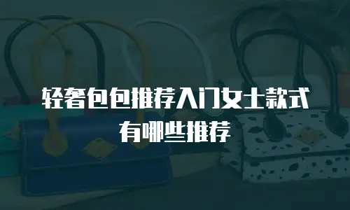 轻奢包包推荐入门女士款式有哪些推荐