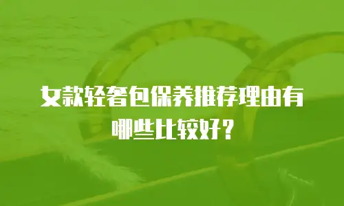 女款轻奢包保养推荐理由有哪些比较好？