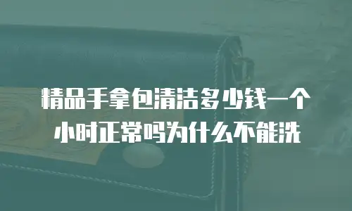 精品手拿包清洁多少钱一个小时正常吗为什么不能洗