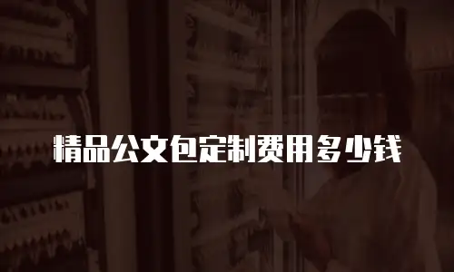 精品公文包定制费用多少钱