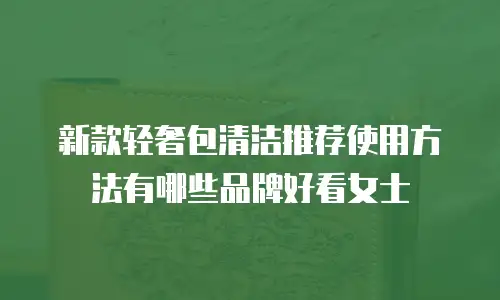 新款轻奢包清洁推荐使用方法有哪些品牌好看女士