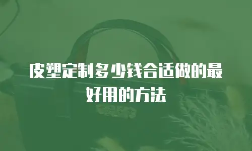 皮塑定制多少钱合适做的最好用的方法