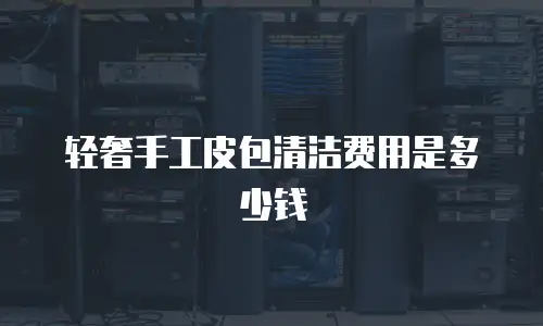 轻奢手工皮包清洁费用是多少钱