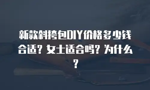 新款斜挎包DIY价格多少钱合适？女士适合吗？为什么？