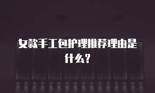 女款手工包护理推荐理由是什么？