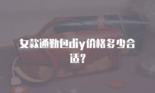 女款通勤包diy价格多少合适？
