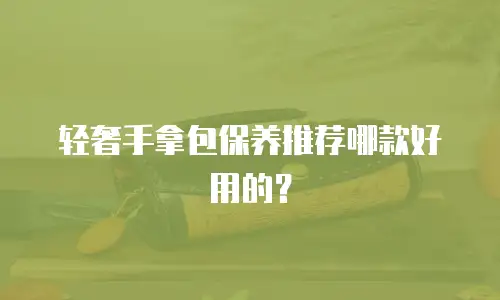 轻奢手拿包保养推荐哪款好用的？