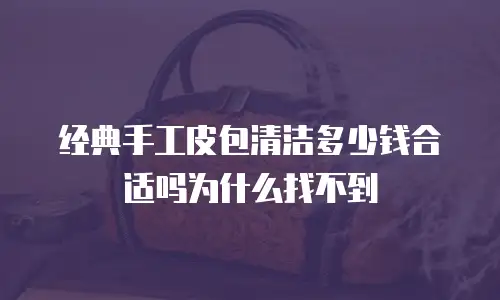 经典手工皮包清洁多少钱合适吗为什么找不到