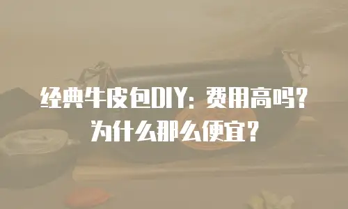 经典牛皮包DIY: 费用高吗？为什么那么便宜？