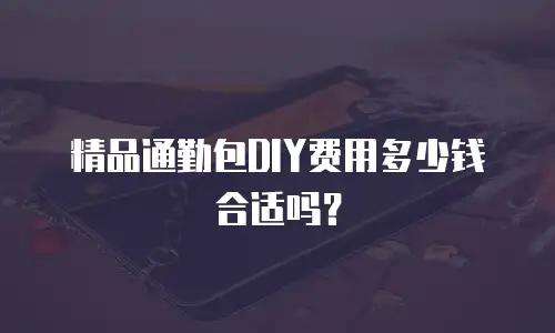 精品通勤包DIY费用多少钱合适吗？