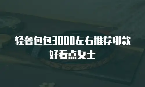 轻奢包包3000左右推荐哪款好看点女士