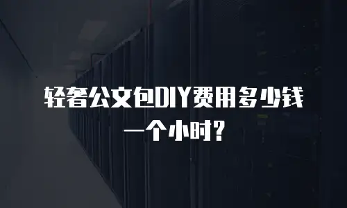 轻奢公文包DIY费用多少钱一个小时？