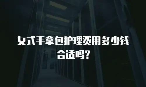 女式手拿包护理费用多少钱合适吗？