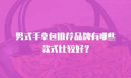 男式手拿包推荐品牌有哪些款式比较好？