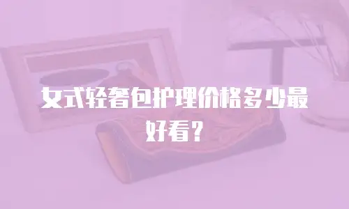 女式轻奢包护理价格多少最好看？