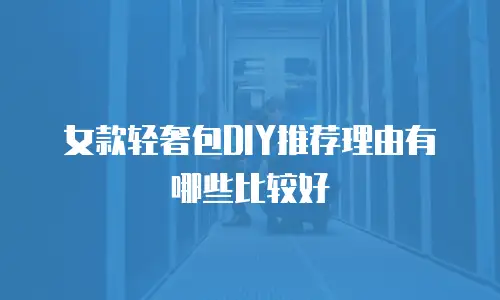 女款轻奢包DIY推荐理由有哪些比较好