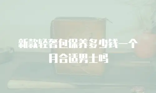 新款轻奢包保养多少钱一个月合适男士吗