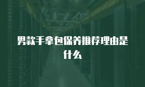 男款手拿包保养推荐理由是什么