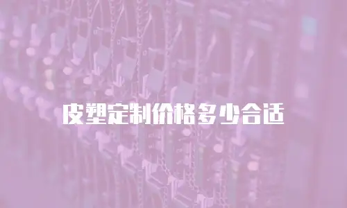 皮塑定制价格多少合适