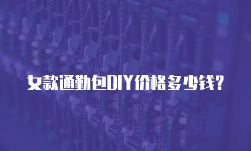 女款通勤包DIY价格多少钱？