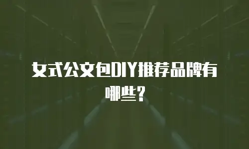 女式公文包DIY推荐品牌有哪些?