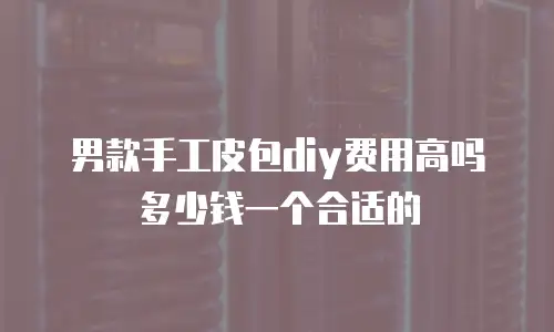 男款手工皮包diy费用高吗多少钱一个合适的